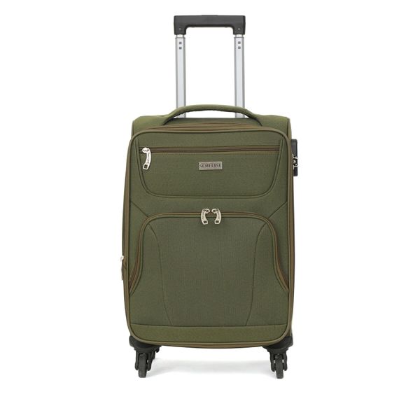 Semi Line Самолетен куфар за ръчен багаж Semi Line T5773-1 Зелен