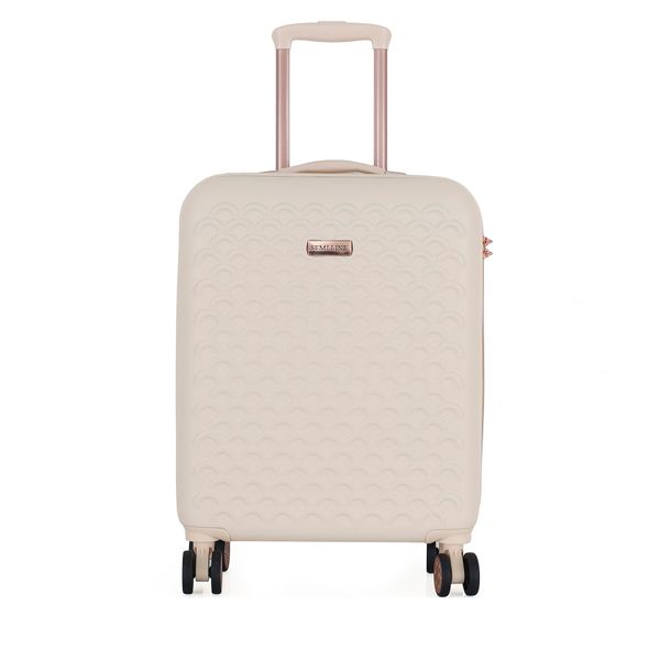 Semi Line Самолетен куфар за ръчен багаж Semi Line T5791-1 Екрю