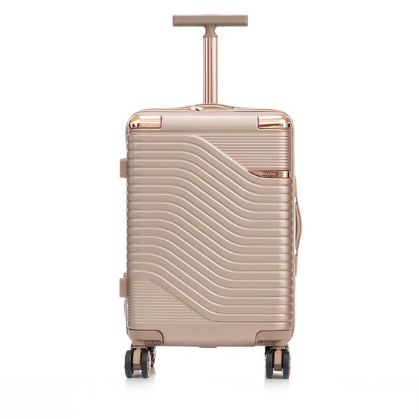 Semi Line Самолетен куфар за ръчен багаж Semi Line T5808-3 Златист