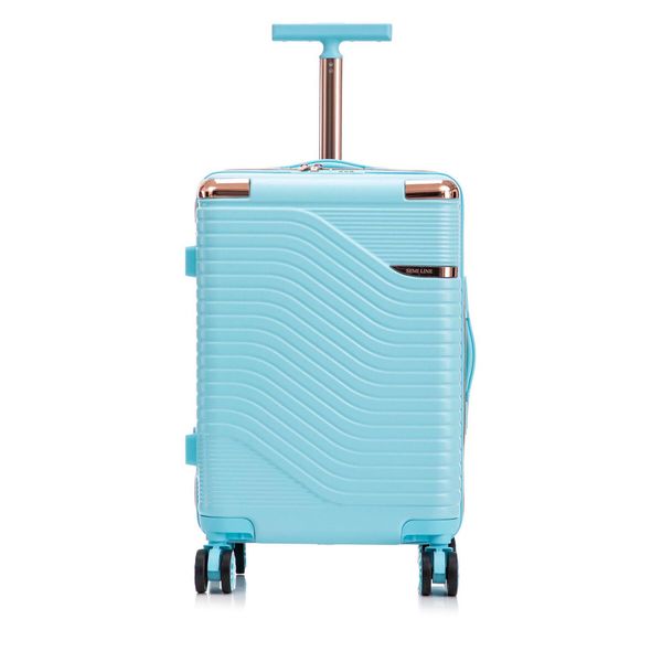 Semi Line Самолетен куфар за ръчен багаж Semi Line T5811-3 Светлосиньо