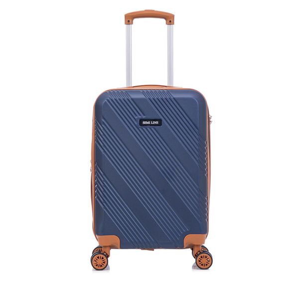 Semi Line Самолетен куфар за ръчен багаж Semi Line T5848-1 Тъмносин