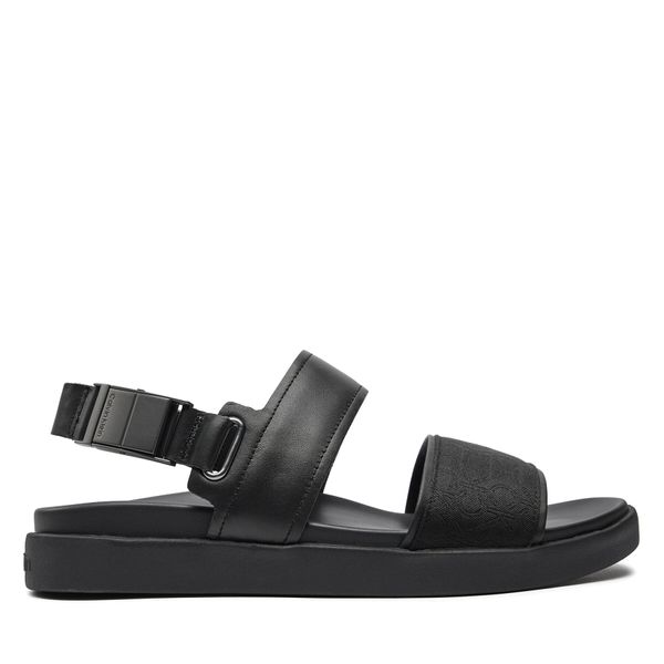 Calvin Klein Сандали Calvin Klein Back Strap Sandal Jaq Mono Ip HM0HM01421 Черен