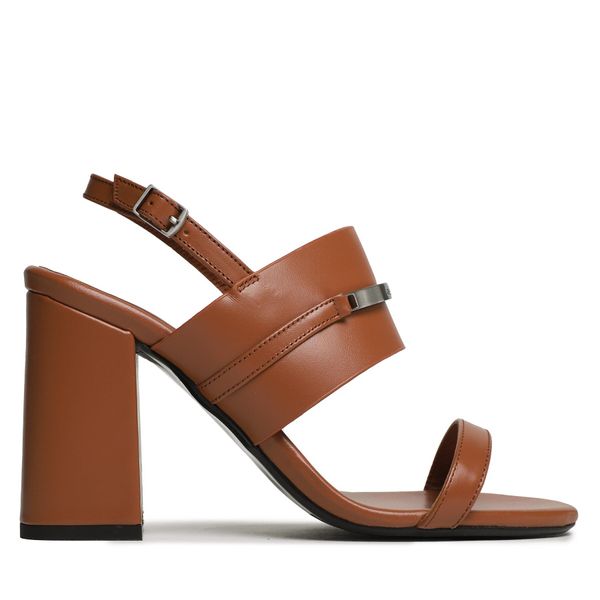 Calvin Klein Сандали Calvin Klein Block Hl Sandal HW0HW01612 Кафяв