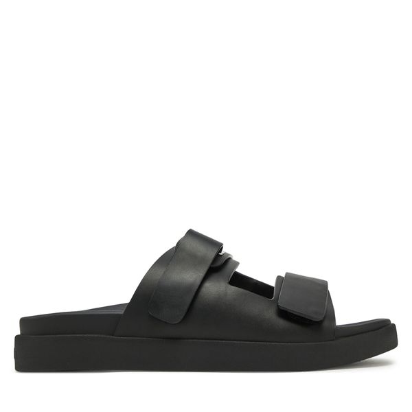 Calvin Klein Сандали Calvin Klein Flat Adj Slide Eyelet HW0HW02489 Черен