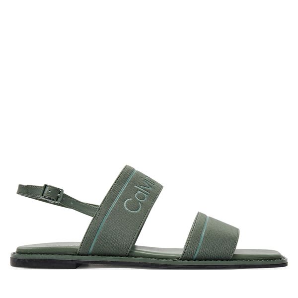 Calvin Klein Сандали Calvin Klein Flat Sandal He HW0HW01990 Зелен