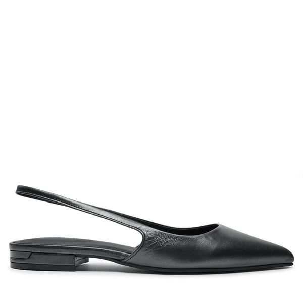 Calvin Klein Сандали Calvin Klein Flat Slingback Pump Pearl HW0HW02120 Черен