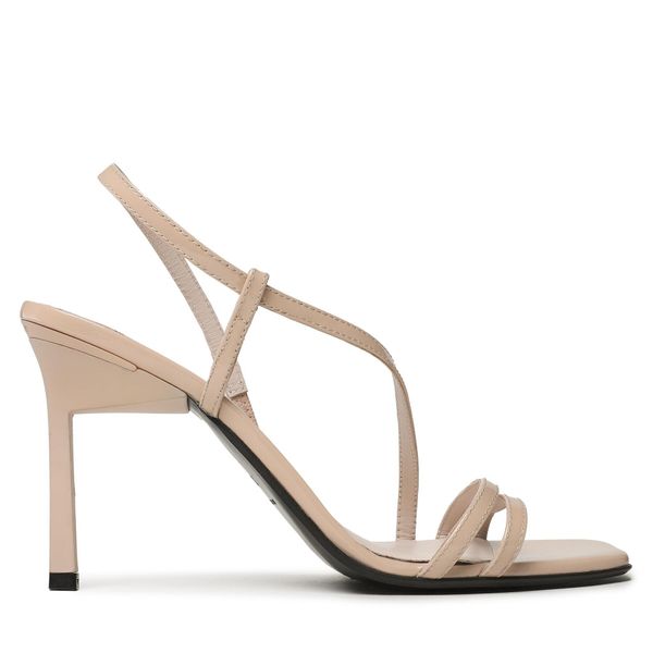 Calvin Klein Сандали Calvin Klein Geo Stiletto Asy Sandal HW0HW01609 Бежов