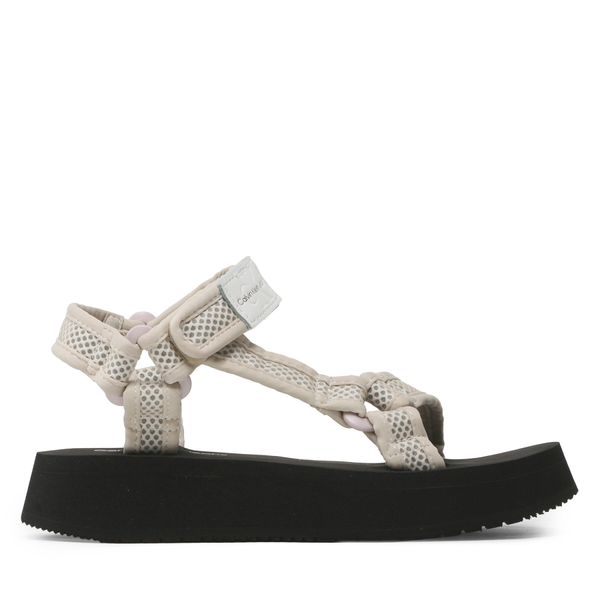 Calvin Klein Jeans Сандали Calvin Klein Jeans Prefresato Sandal Webbing Mesh YW0YW00969 Бежов