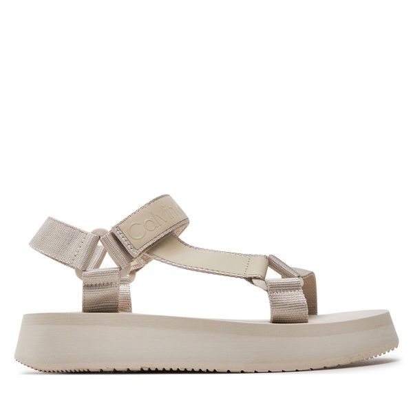 Calvin Klein Jeans Сандали Calvin Klein Jeans Sandal Velcro Webbing Dc YW0YW01353 Бежов