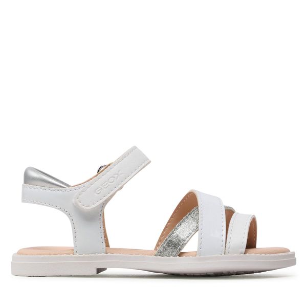 Geox Сандали Geox J Sandal Karly Girl J5235D00254C1000 M Бял