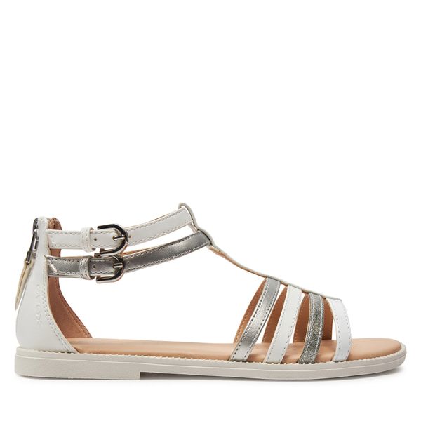 Geox Сандали Geox J Sandal Karly Girl J7235D 054AJ C1Z1N D Бял