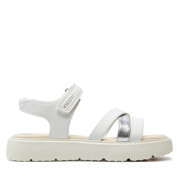 Geox Сандали Geox J Sandal Kodette Gir J45DBI 0BCBN C0007 D Бял