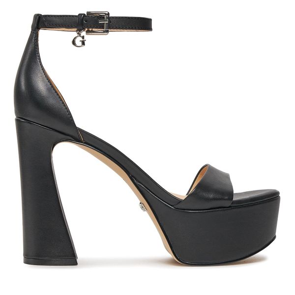 Guess Сандали Guess Idas FLJIDS LEA03 Черен