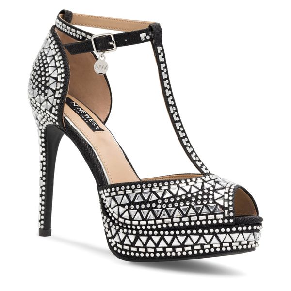 Nine West Сандали Nine West NISA SY015-1NW Черен