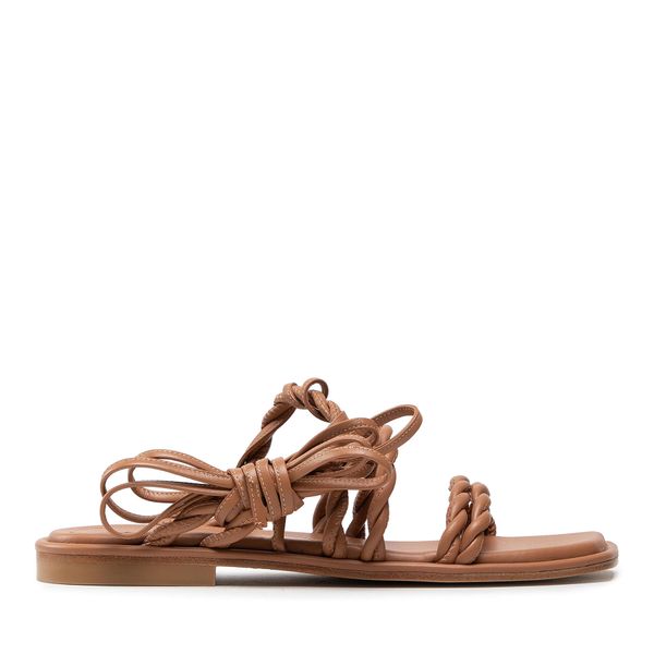 Stuart Weitzman Сандали Stuart Weitzman Calypso Lace-Up S0998 Кафяв