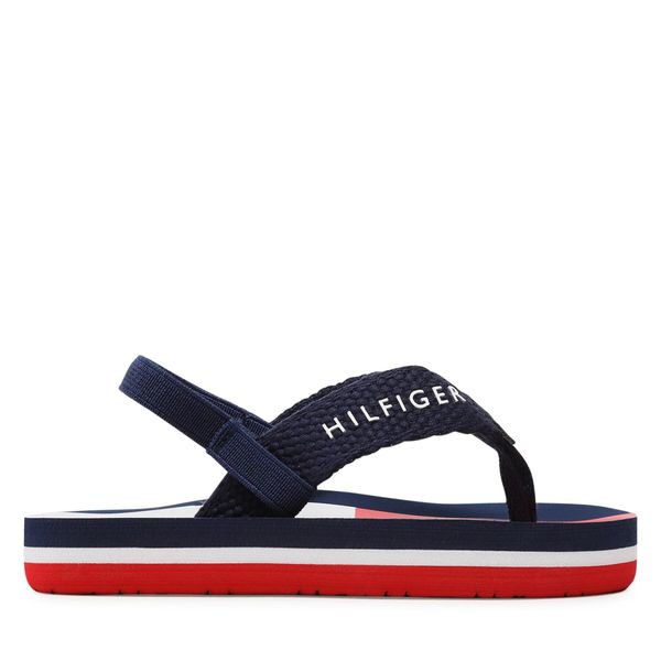Tommy Hilfiger Сандали Tommy Hilfiger Flag Flap Flop T1B8-32917-0058 Тъмносин