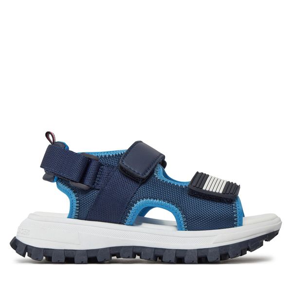Tommy Hilfiger Сандали Tommy Hilfiger Flag Velcro Sandal T3B2-33434-1591 M Тъмносин