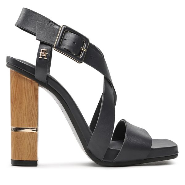 Tommy Hilfiger Сандали Tommy Hilfiger Hardware Block High Heel FW0FW07016 Тъмносин