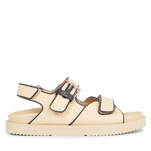 Tommy Hilfiger Сандали Tommy Hilfiger Rafia Sporty Sandal FW0FW07896 Бежов