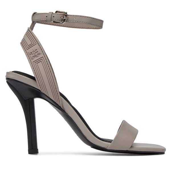 Tommy Hilfiger Сандали Tommy Hilfiger Sporty Leather High Heel Sandal FW0FW07795 Бежов