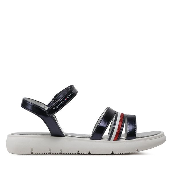 Tommy Hilfiger Сандали Tommy Hilfiger Stripes Velcro T4A2-32771-1372 S Тъмносин