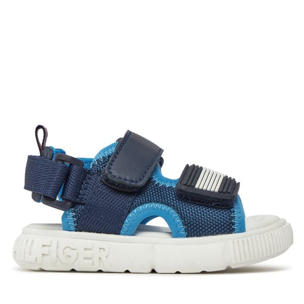 Tommy Hilfiger Сандали Tommy Hilfiger Velcro Sandal T1B2-33420-1591 M Тъмносин