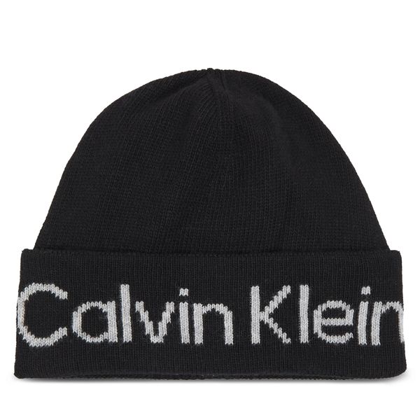 Calvin Klein Шапка Calvin Klein Logo Reverso Tonal Beanie K60K611151 Ck Black BAX
