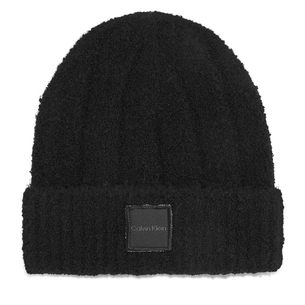 Calvin Klein Шапка Calvin Klein Modern Patch Chunky K60K612596 Черен