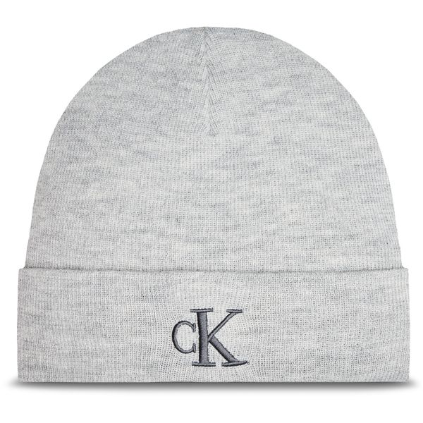 Calvin Klein Шапка Calvin Klein Monogram Embro K60K612319 Сив