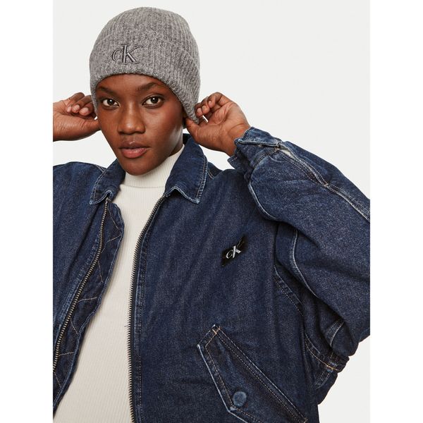 Calvin Klein Шапка Calvin Klein Thick Embroidery K60K612321 Сив
