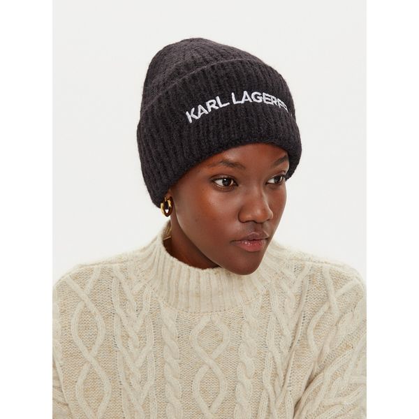 KARL LAGERFELD Шапка KARL LAGERFELD 246W3411 Черен