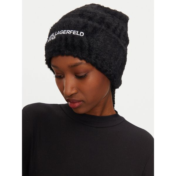 Karl Lagerfeld Jeans Шапка Karl Lagerfeld Jeans 246J3406 Черен