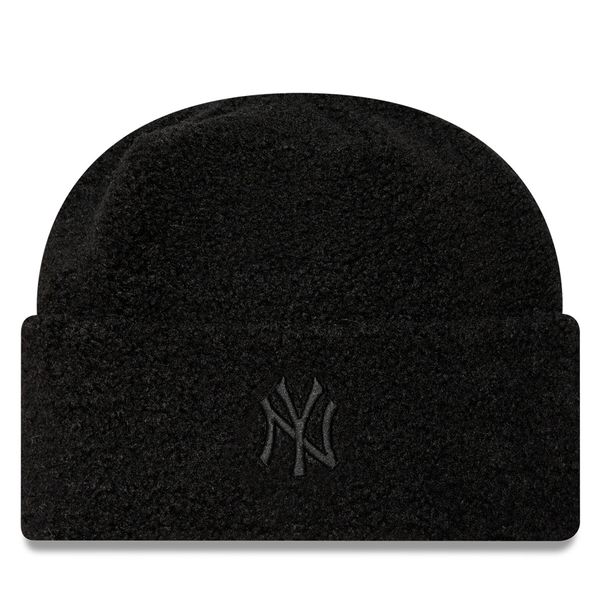 New Era Шапка New Era Borg New York Yankees Cuff Knit Beanie 60580757 Черен