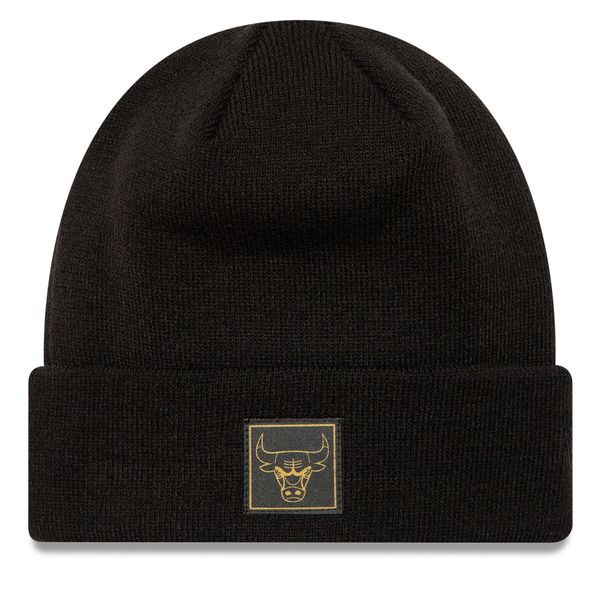New Era Шапка New Era Chicago Bulls Metallic Badge Cuff Knit 60424828 Черен