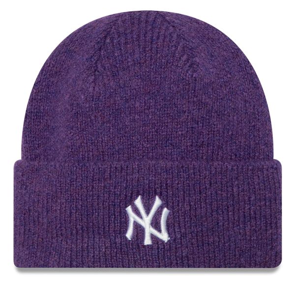 New Era Шапка New Era New York Yankees Wide Cuff Knit Beanie 60580752 Виолетов