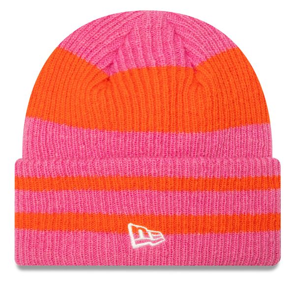New Era Шапка New Era Stripe Cuff Knit Beanie 60580763 Розов