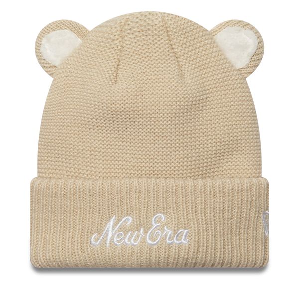 New Era Шапка New Era Teddy Bear Ears Cuff Knit Beanie 60580793 Бежов