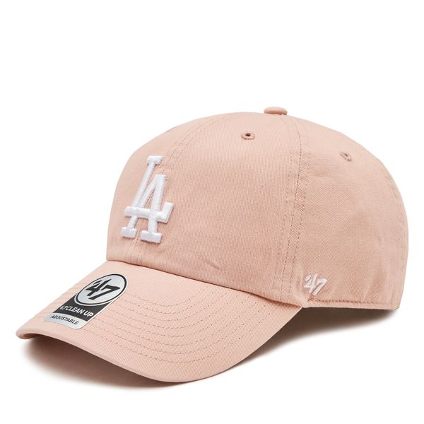 47 Brand Шапка с козирка 47 Brand Mlb Los Angeles Dodgers ’47 Clean Up W/No Loop Label B-NLRGW12GWS-DV Dusty Mauve