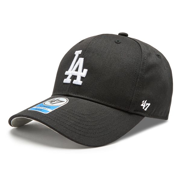 47 Brand Шапка с козирка 47 Brand MLB Los Angeles Dodgers Raised Basic '47 MVP B-RAC12CTP-BKA Black