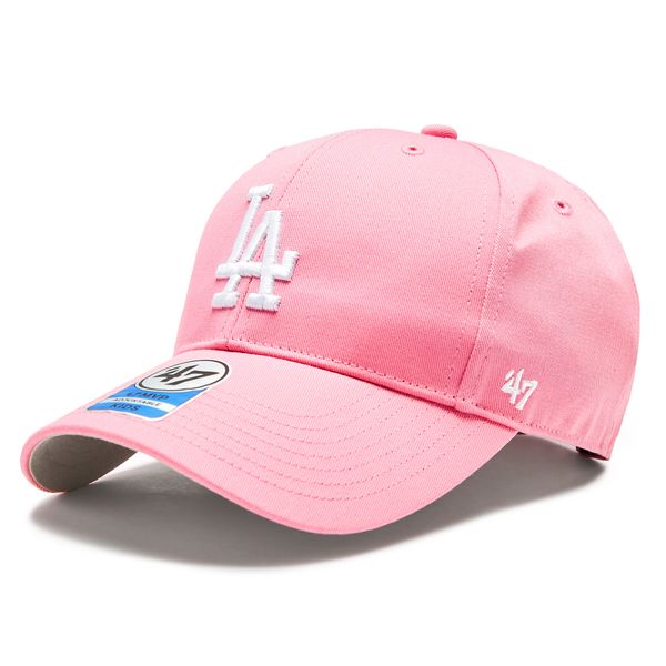 47 Brand Шапка с козирка 47 Brand MLB Los Angeles Dodgers Raised Basic '47 MVP B-RAC12CTP-RSA Rose