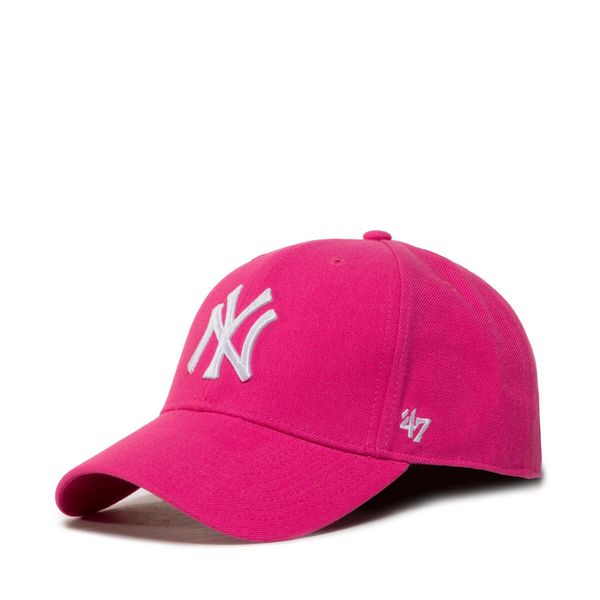 47 Brand Шапка с козирка 47 Brand Mlb New York Yankees '47 Mvp Snapback B-MVPSP17WBP-MA Magenta