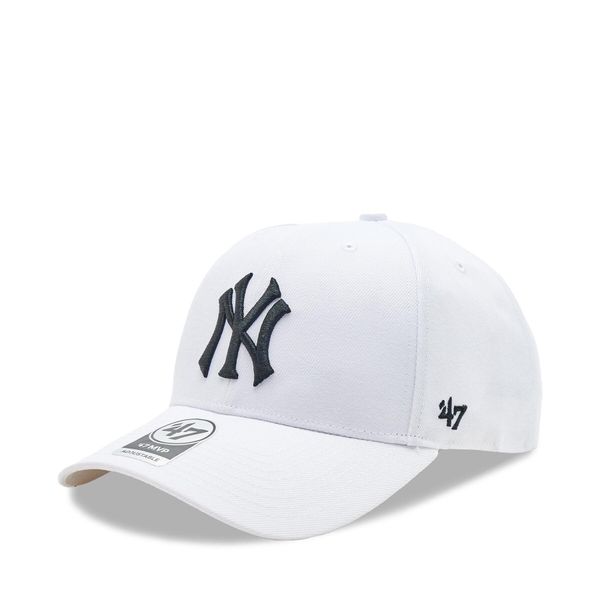 47 Brand Шапка с козирка 47 Brand MLB New York Yankees '47 MVP SNAPBACK B-MVPSP17WBP-WHM White