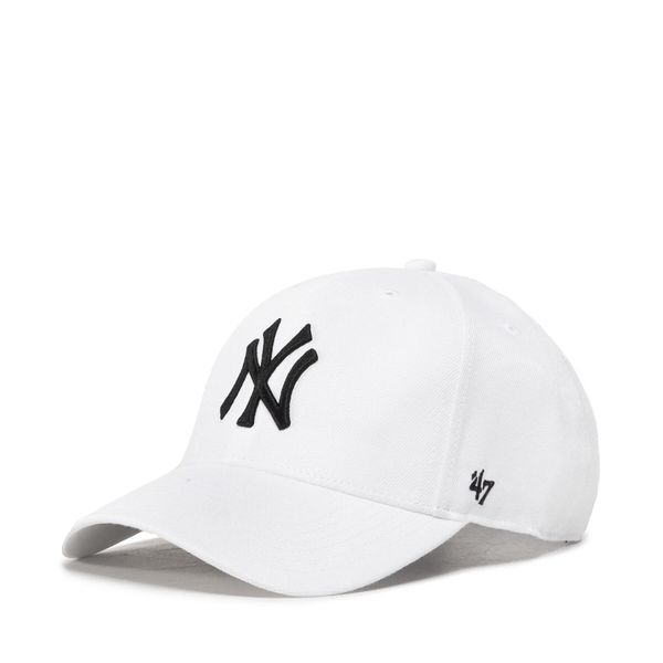 47 Brand Шапка с козирка 47 Brand Mlb New York Yankees B-MVPSP17WBP-WH White