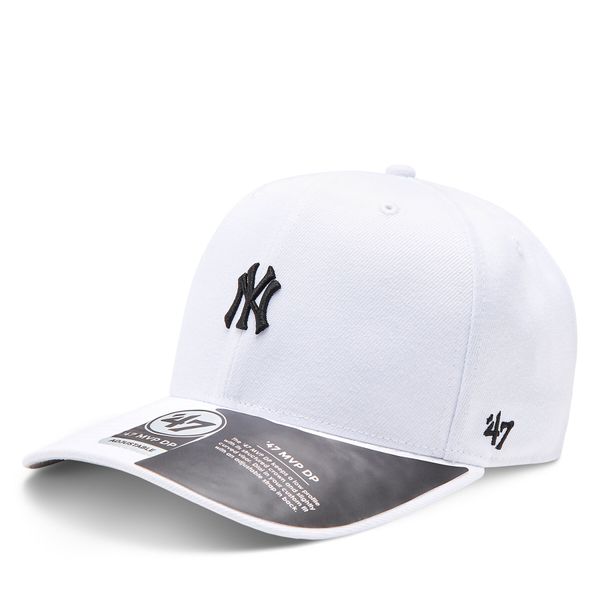 47 Brand Шапка с козирка 47 Brand MLB New York Yankees Base Runner '47 MVP DP B-BRMDP17WBP-WHA White