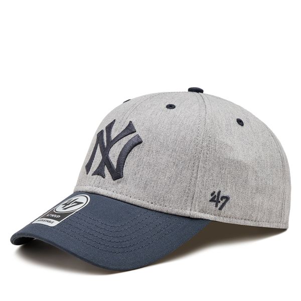 47 Brand Шапка с козирка 47 Brand Mlb New York Yankees Maulden Tt Snap '47 Mvp BCPTN-MLDTT17KHP-GY10 Grey