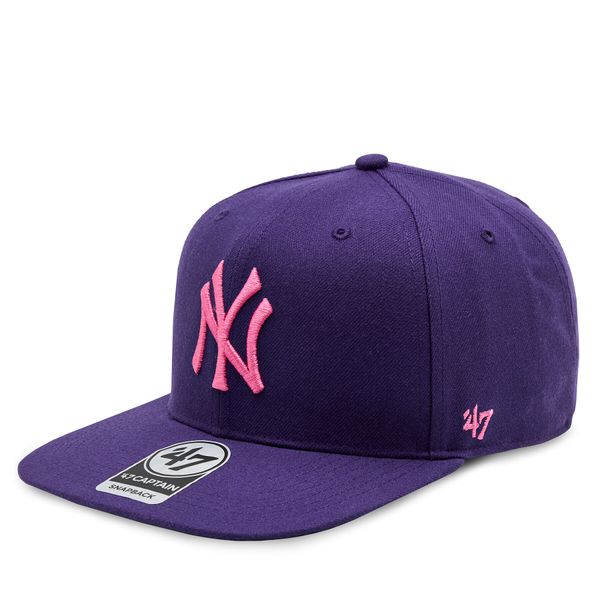 47 Brand Шапка с козирка 47 Brand Mlb New York Yankees No Shot NSHOT17WBP Ppa Purple