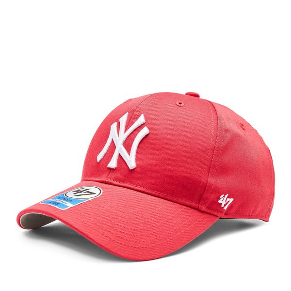 47 Brand Шапка с козирка 47 Brand MLB New York Yankees Raised Basic '47 MVP B-RAC17CTP-BE Berry
