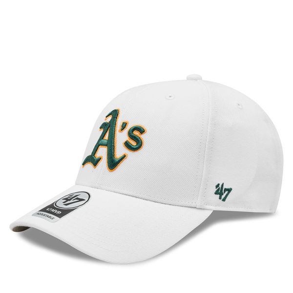 47 Brand Шапка с козирка 47 Brand Mlb Oakland Athletics '47 Mvp B-MVP18WBV-WHA White