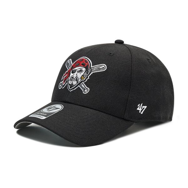 47 Brand Шапка с козирка 47 Brand MLB Pittsburgh Pirates B-MVP20WBV-BKO Черен
