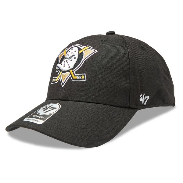 47 Brand Шапка с козирка 47 Brand NHL Anaheim Ducks Ballpark Snap 47 MVP H-BLPMS25WBP-BKA Black